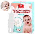 dearlomum Baby Tongue Cleaner, Newborn Toothbrush, 48PCS Disposable Infant Toothbrush Clean Mouth,Gauze Gum Cleaner Oral Cleaning Stick Dental Care for 0-36 Month